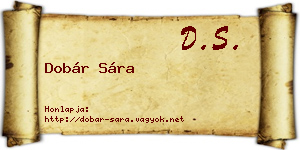 Dobár Sára névjegykártya
